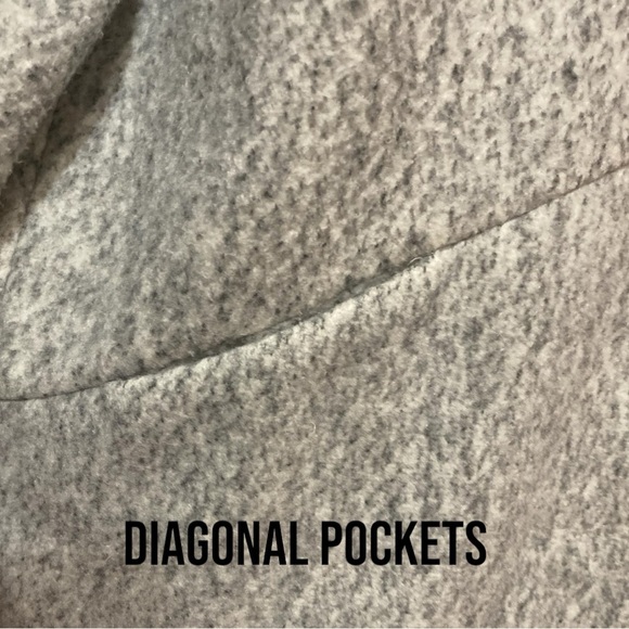 Express Women’s M Grey Cardigan Jacket Open Coat Neutral Career Office - Picture 6 of 8